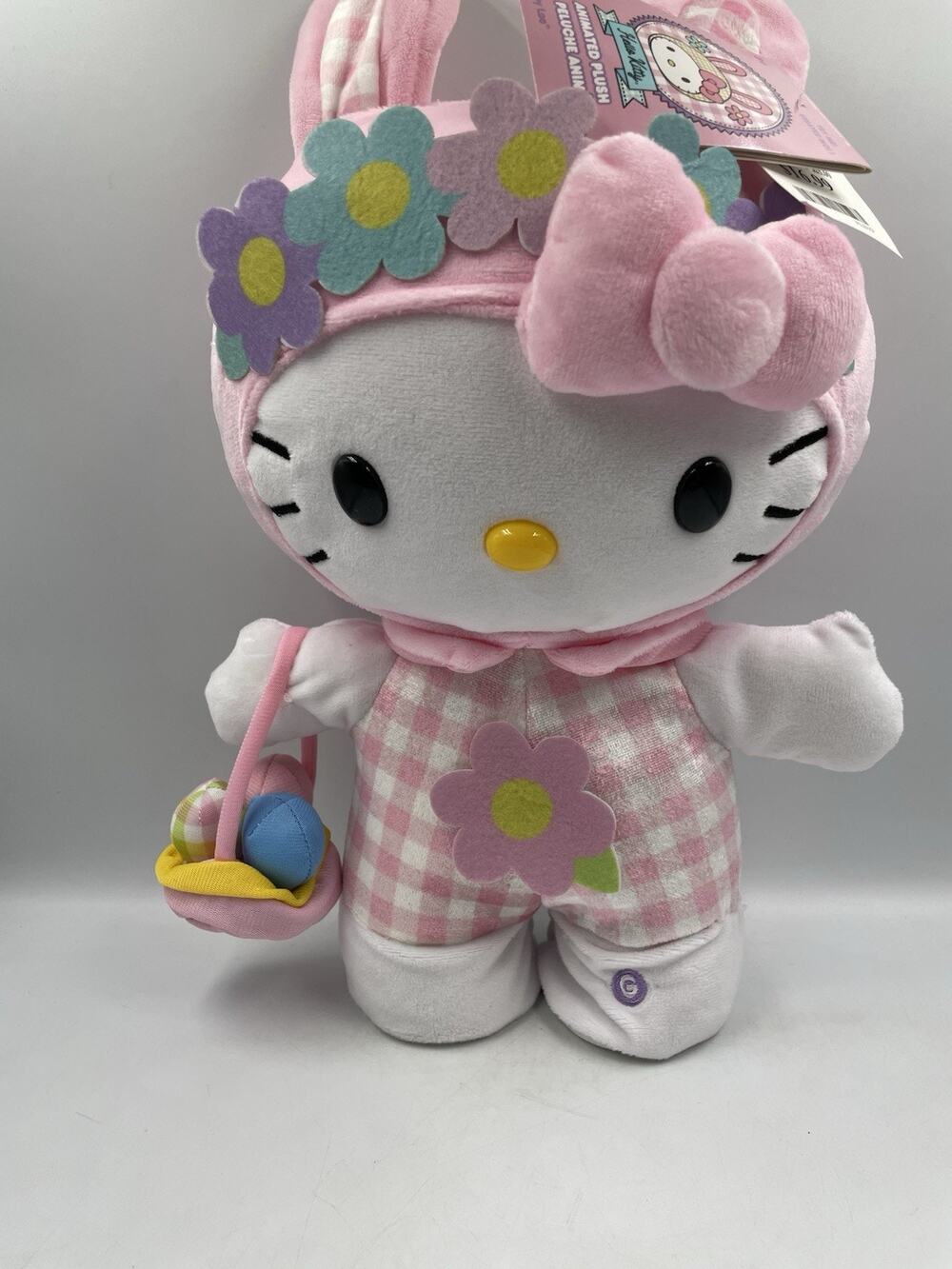 Sanrio Hello Kitty Easter Dancing Side Stepper Plush New